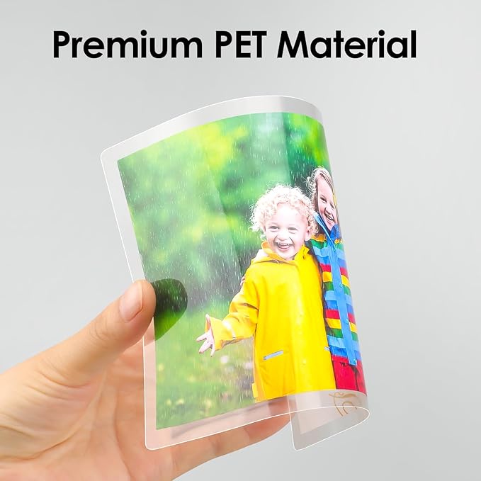 KTRIO 25 Pack Self Sealing Laminating Pouches, 4.5” x 6.5”, 10 Mil Thick Self Adhesive Laminating Sheets, Clear Lamination Pouches for Photos, Laminate Sheets, No Laminator Machine Needed, No Heat