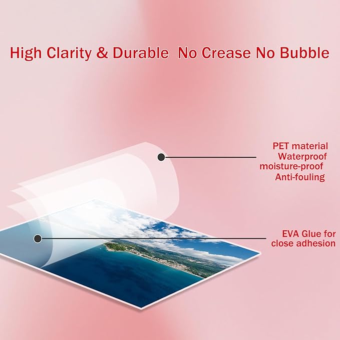 100Pack Legal Size Laminating Sheets 4Mil-8.5"x14" (9x14.5) Laminating Pouches No Bubble Thermal Laminating Sheets for Documents, Menus, Certificates & School/Office Use