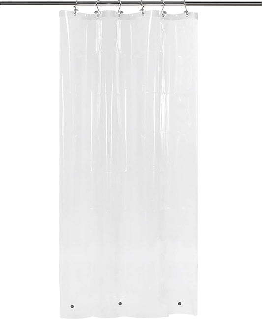 Barossa Design Narrow Shower Curtain Liner with 3 Magnets - Waterproof PEVA Shower Liner for Small Bathroom Stall, PVC Free, Metal Grommets - Clear, 32X72