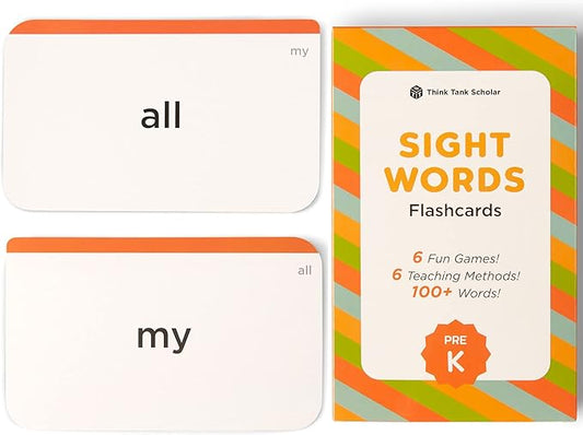 Award-Winning Pre-K Sight Words Flash Cards – 100+ Dolch & Fry High-Frequency Words – Learn to Read for Ages 3–5 – Preschool, Kindergarten, Homeschool & Classroom
