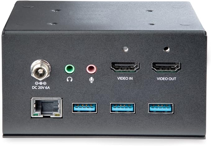 StarTech.com 4K USB-C or USB-A Docking Station Module for Conference Table Connectivity Box - 4K HDMI - 60W USB-C Power Delivery, 4X USB, RJ45 (MOD4DOCKACPD)