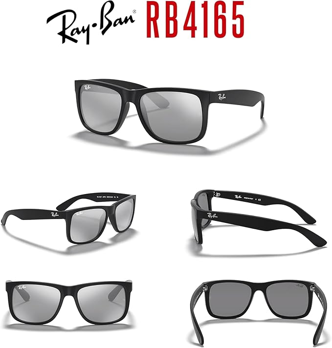 Ray-Ban RB4165 JUSTIN Sunglasses For Men For Women+BUNDLE with ACCESSORY EYEWEAR KIT