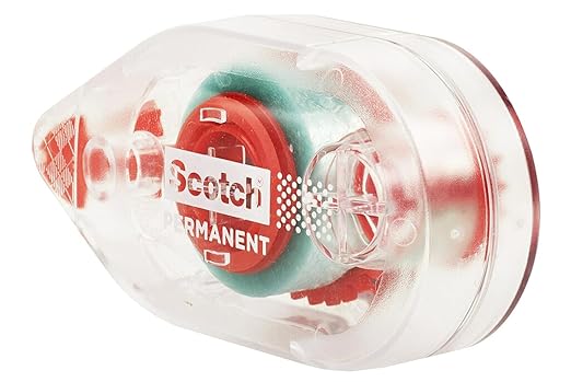 Scotch 6061 Scotch Double Sided Adhesive Roller Tape Runner, Permanent, Acid-Free, Photo-Safe Adhesive for Scrapbooking, Photo Mounting, and Crafts, 0.27 in x 26 ft per Roller, Pack of 4