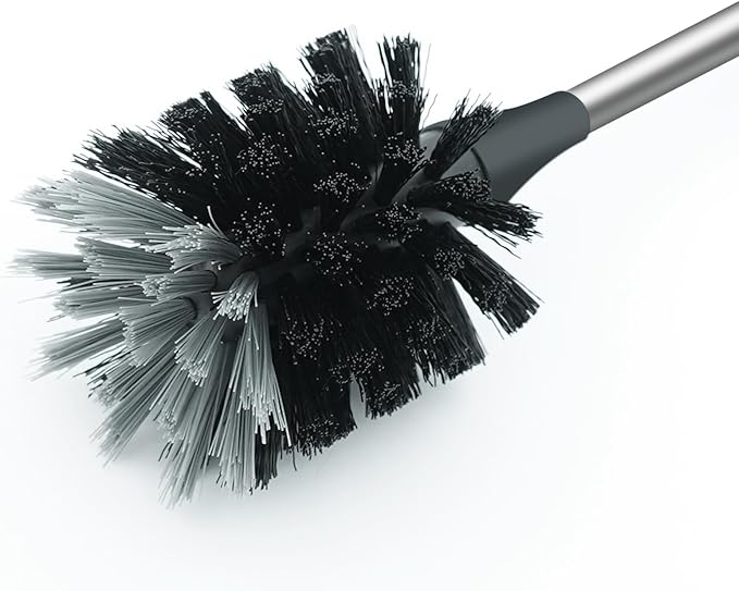 Long Bottle Brush, 15.15 in Bendable Cleaner Brushes for Cleaning Neck Beer Bottles, Wine, Baby Bottles, Water Bottles, Tumblers, Flask, Bird Feeder, Vase, Pipes and Brewing Supplies Black/1Pack