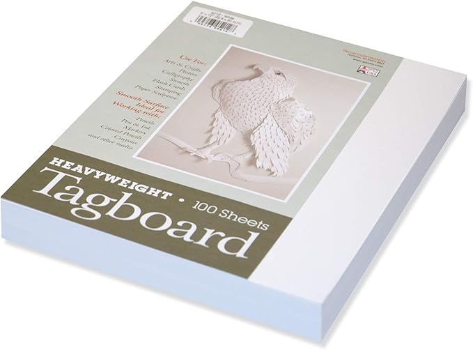 Pacon Tagboard, White, 9" x 12" (Pack of 12)