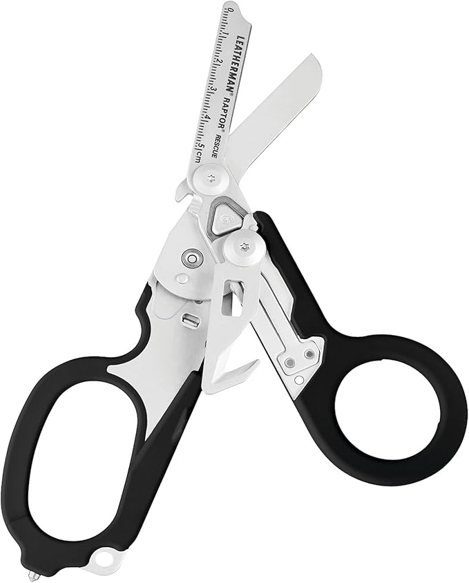 LEATHERMAN, Raptor Rescue, 6-in-1 Heavy-Duty Emergency/Trauma Shears, Made in the USA, Utility Holster Included