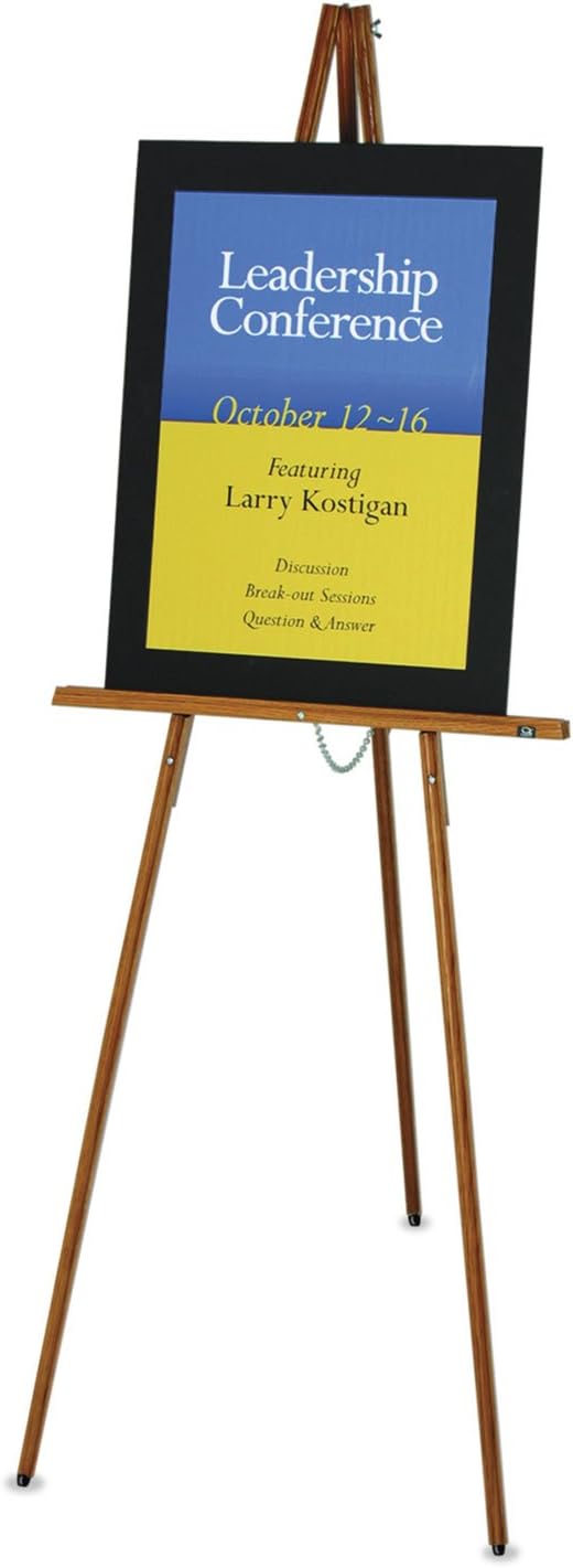 Quartet Lightweight Wood Display Easel, Natural Oak (41E)