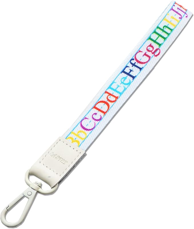 EASTEX Teacher Lanyard Keychain - ABC Alphabet Badge Lanyard for Keys Whistle - ID Card Holder Keychain - Math Periodic Table