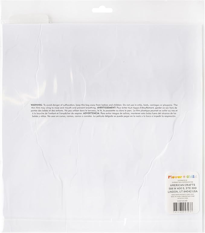 Jen Hadfield Flower Child Foam Sticker Sheet 12"X12" 63/Pkg-W/Silver Holographic Foil