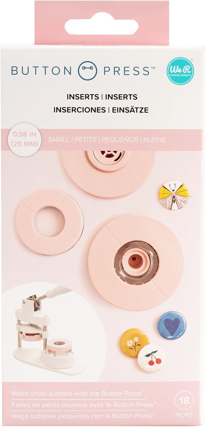 We R Memory Keepers Button Press Inserts-Small (25mm)