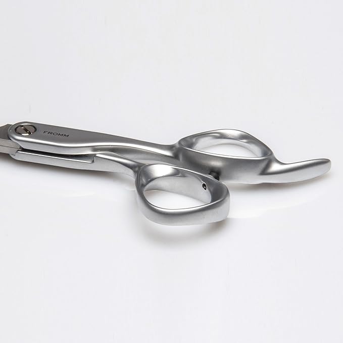 Fromm Professional Transform 5.75" 28-Tooth Extra Smooth Hair Thinning & Texturizing Shears on Wet & Dry Hair in Matte Silver Japanese Steel Scissors with Beveled Blade for Salon Stylists