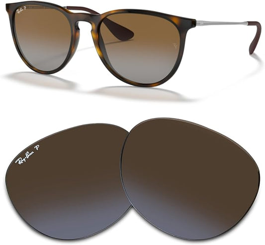 Ray-Ban Original RB4171 ERIKA Replacement Lenses For Women+BUNDLE with ACCESSORY EYEWEAR KIT