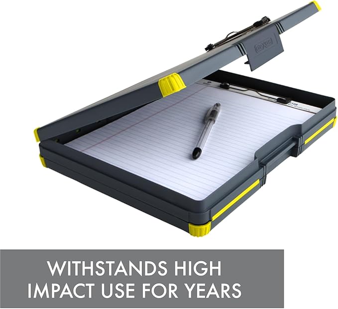 Dexas Duo Clipcase Dual Sided Storage Case and Organizer, Yellow