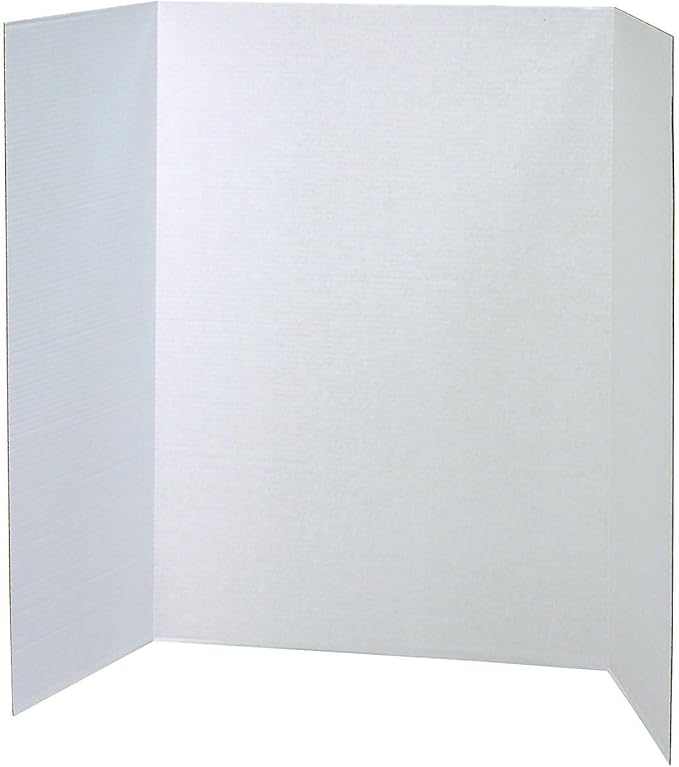 Pacon PAC3763-6 Corrugated Cardboard Presentation Board, 48-Inch x 36-Inch, White, 6 Pack