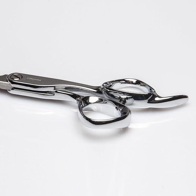 Fromm Professional Explore 5.75" Hair Cutting Shears for Wet & Dry Hair Polished Silver Japanese Steel Scissors with Beveled Blade, Professional Shears For Hair Stylist, Cosmetology & Salon Supplies