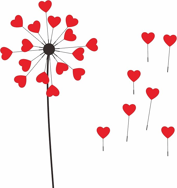 1200 PCS Red Heart Shaped Sticker Labels with Perforation Line in Roll, Use for Valentine's Day, Award Charts, Offices, Teachers & Classrooms, Bookmarks (3/4" in Diameter)