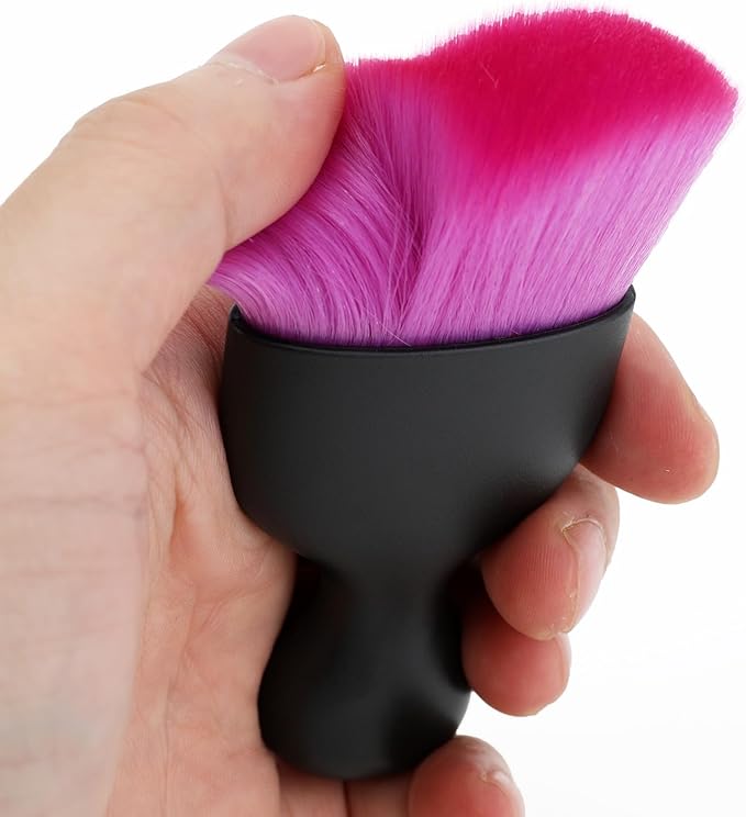 Car Detailing Brush, Soft Bristle Cleaning Brush, Scratch-Free Auto Duster Tool for Dashboard, Air Vents, Leather & Interior Cleaning (Black&Purple&Rose)