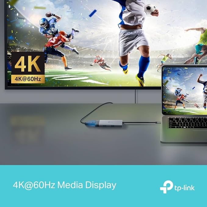 TP-Link USB C Hub 5-in-1 Multiport Adapter (UH5020C) | 4K@60Hz HDMI, 100W Power Delivery, 1×USB-C, 2× USB-A Data Ports | 5Gbps High-Speed Dongle | Compatible w/MacBook and More | Plug and Play