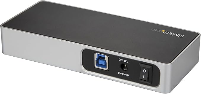 StarTech.com 7 Port USB C Hub with Fast Charge Port - USB-C to 5X USB-A 2X USB-C (USB 3.0 SuperSpeed 5Gbps) - Self Powered USB 3.1 Gen 1 Type-C Hub w/Power Adapter - Desktop/Laptop Hub (HB30C5A2CSC)