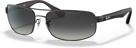 Ray-Ban mens Rb3445 Rectangular Sunglasses