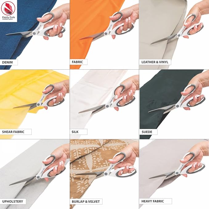 SINGER Fabric Scissors, 9.5" Dressmaker Shears with Comfort Grip Handles