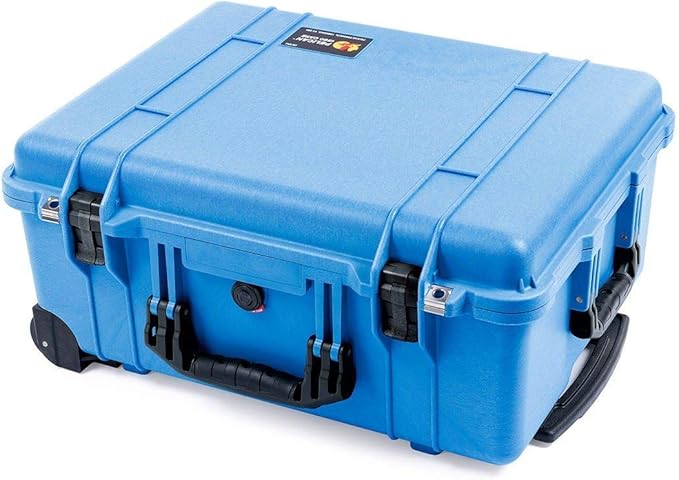Blue & Black Pelican 1560 case with Customizable Tool Foam Inserts.