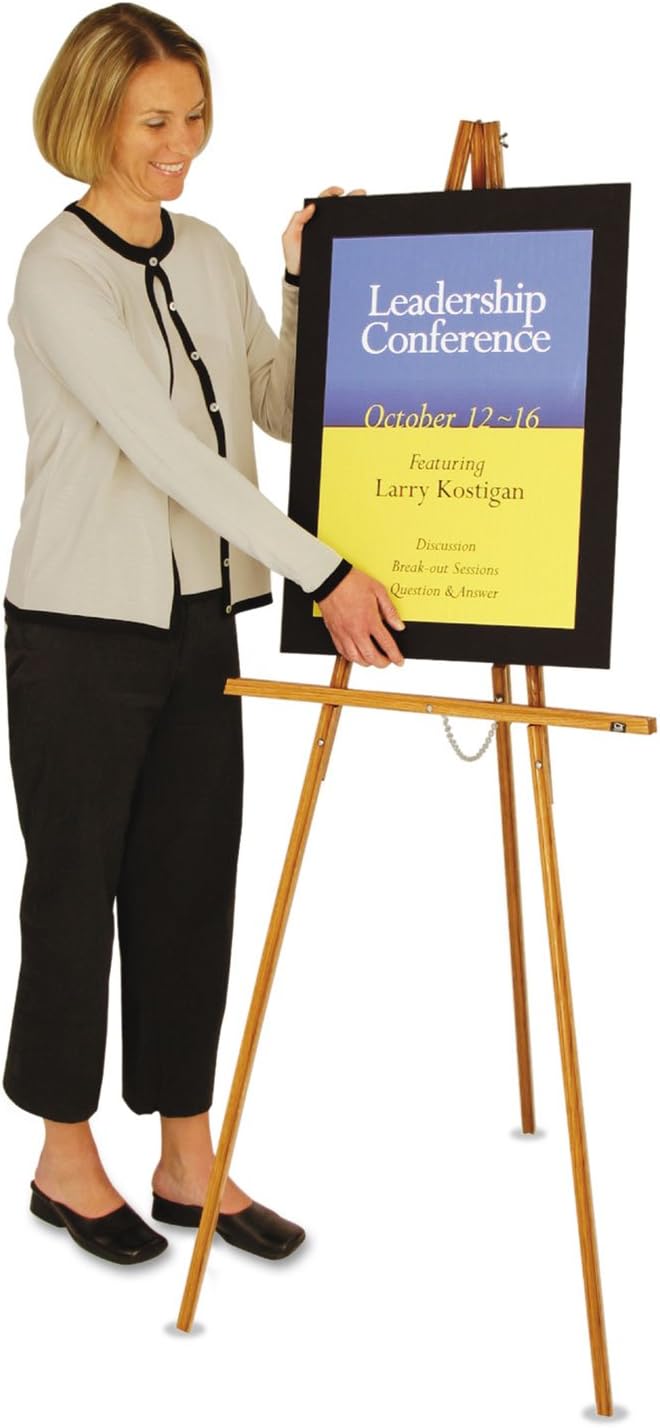 Quartet Lightweight Wood Display Easel, Natural Oak (41E)