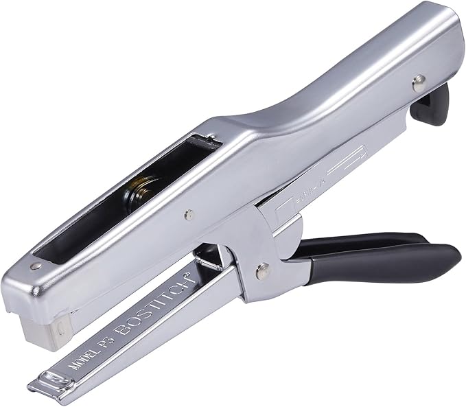 Stanley Bostitch P3CHROME Stapling Plier, Uses SP19-1/4-Inch Staples, 20 Sht Cap, Chrome