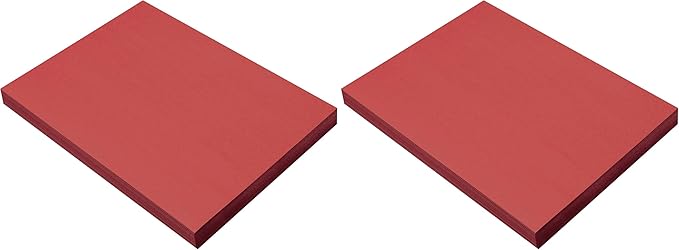 Prang (Formerly SunWorks) Construction Paper, Red, 9" x 12", 100 Sheets (Pack of 2)