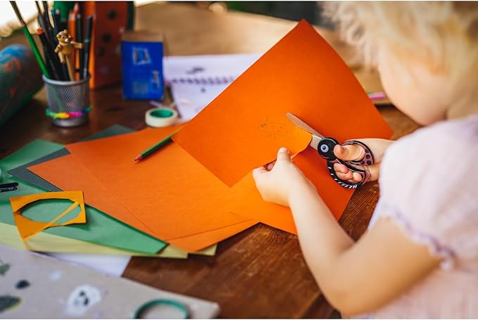 Fiskars Children's Animal Scissors with Ladybird Motif, From 4 Years, Length: 13 cm, For Right and Left Handers, Stainless Steel Blade/Plastic Handles, Red, 1004612
