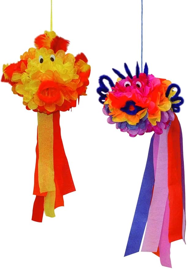 PACON "KolorFast Tissue Flower Kit, Party Pack, 10"", 84 Flowers" (P0059660)