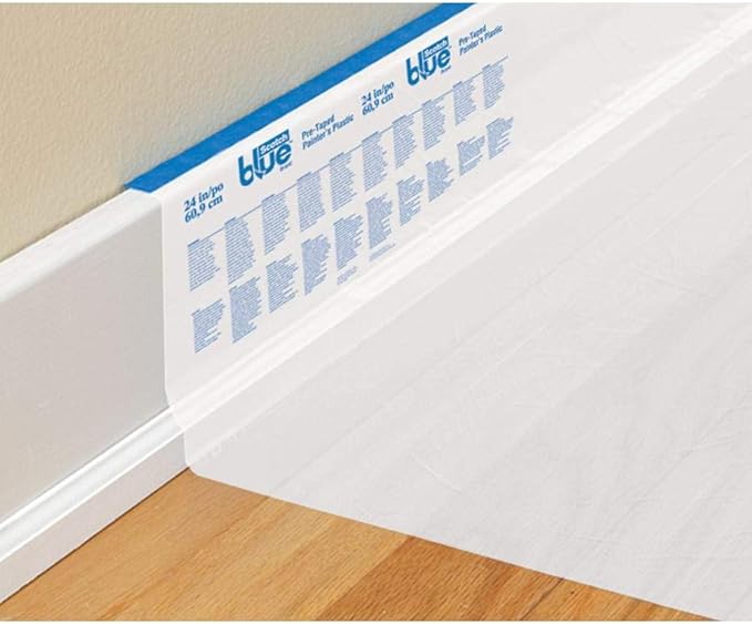 3M PTD2093EL-24-S 24" X 90' Pre-Taped Painter's Plastic with Dispenser