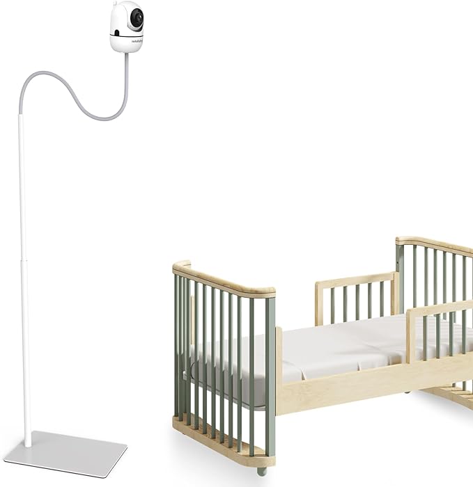 HelloBaby Baby Monitor Floor Stand - Adjustable Height Camera Mount for HB6550/ Plus/ HB6560/ HB65/ HB6148/ HB6351/ HB40/ HB6339 & More Model, Stable Base, No-Drill Installation, Wall-Safe Holder