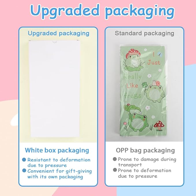 QPIXVB Frogs Sticky Notes Set,Frog Gifts for Women,440 Sheets Cute Sticky Notes,Cute Cartoon Frogs Self-Stick Note Pads,Cute Frog Gifts,Post It Note,Office Supplies,Animal Divider Tabs Bundle