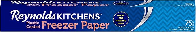Reynolds Kitchens Plastic Coated Freezer Paper - 75 Square Feet (Pack of 3)