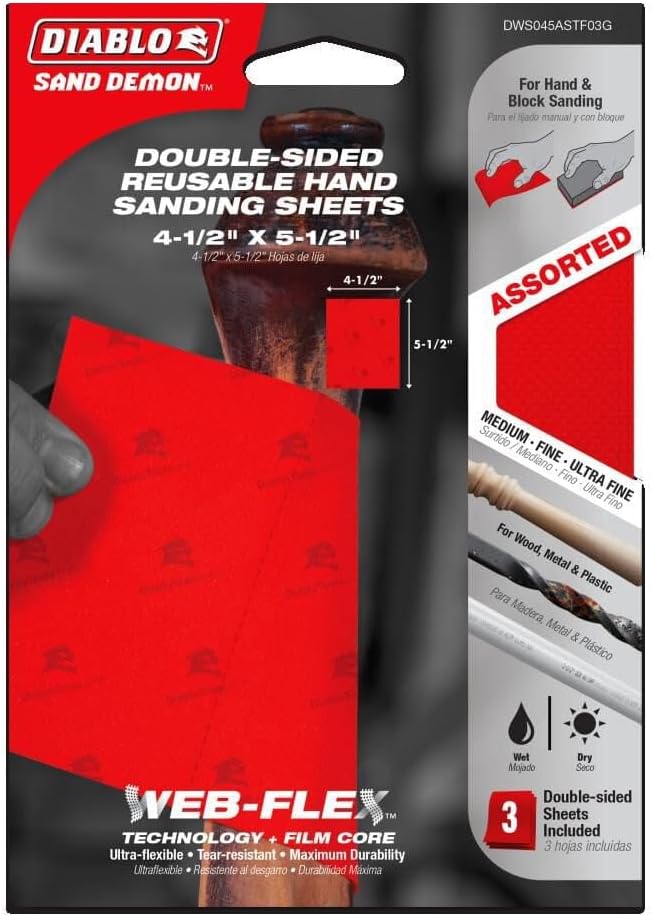 DIABLO DUAL FLEX SHEET AST 3PK