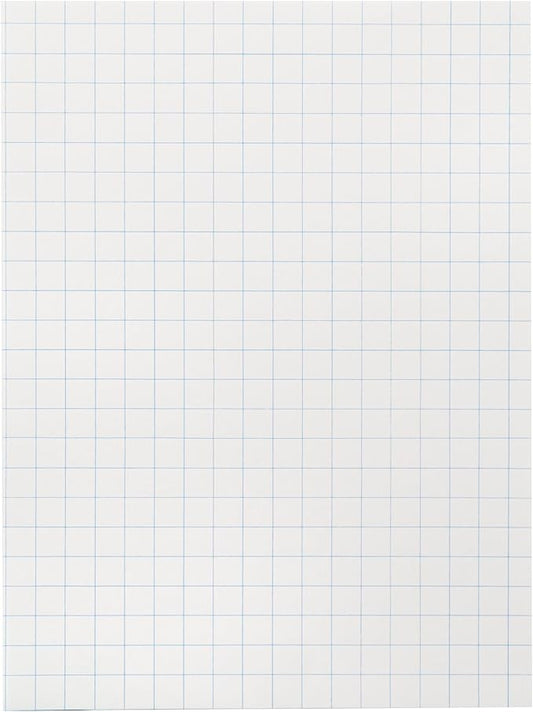 School Smart Graph Paper, 1/2 Inch Rule, 9 x 12 Inches, White, Pack of 500