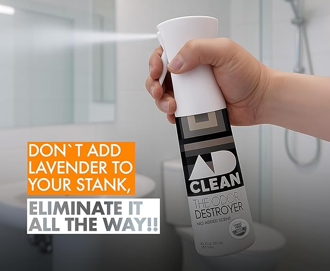 AdClean The Odor Destroyer l Odor Eliminator, No Scent, No Harsh Chemicals l Safe for Pets, People and the Planet l 10.14 fl oz Mist Spray