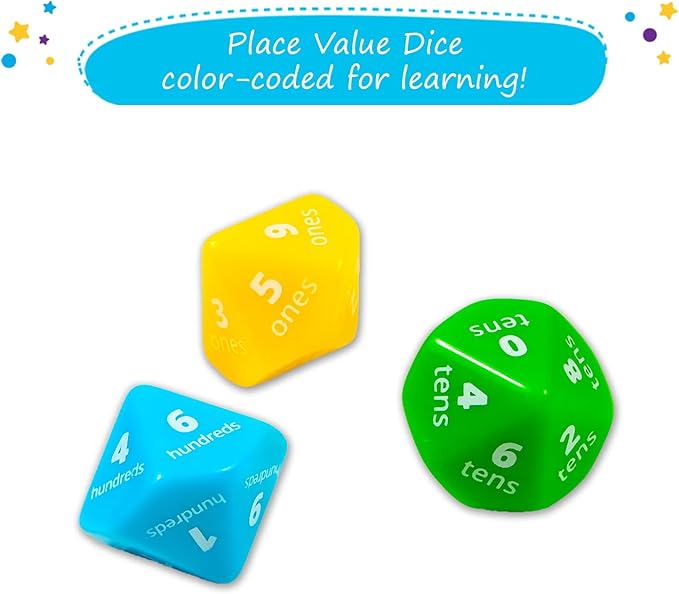 Simply magic 141 PCS Base Ten Blocks for Math - Math Manipulatives K-3, Unit Blocks 1st 2nd 3rd Grade, Counting Blocks - Kindergarten Set, Math Blocks Ones Tens Hundreds, Place Value Number Cubes