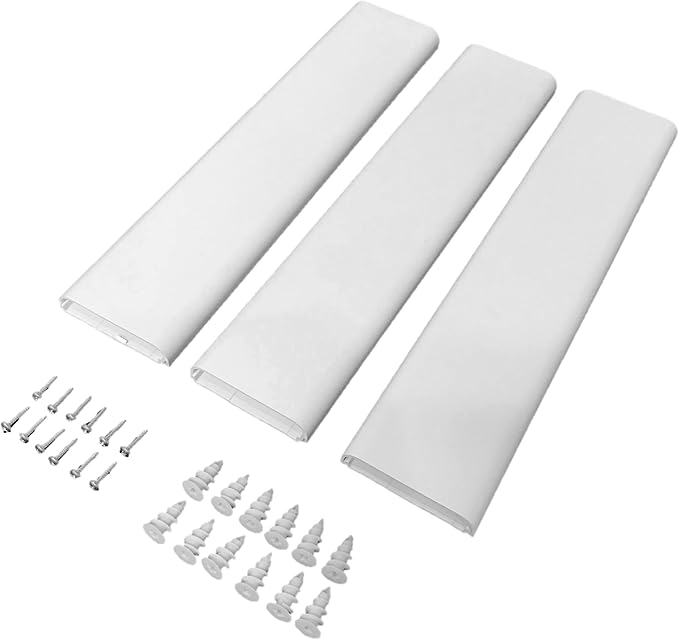 Legrand Wiremold C30S 48 Inch 3 Piece Flat Screen TV Cord Cover Kit, Organizer for Wall, Holds Up to 10 Cords or Cables, Sustainable Packaging, White (1 Pack)