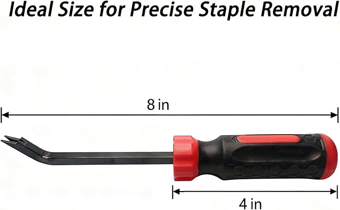 Staple Remover Tool, Heavy Duty Upholstery Staple Puller for Carpet, Furniture, Wood & Floor