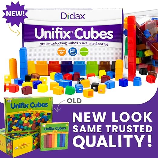 Didax Educational Resources Unifix Cubes Set (100 Pack)