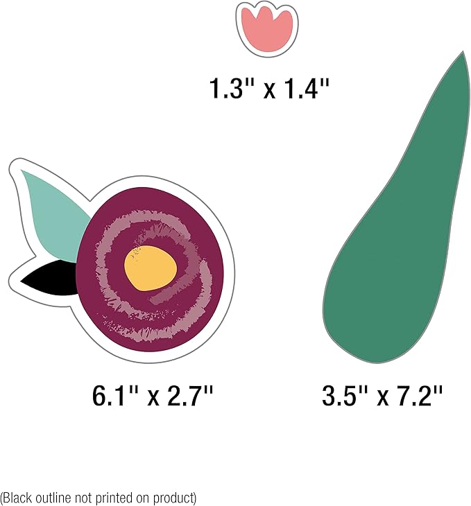 Carson Dellosa Grow Together 72 pc Bundle Bulletin Board Set, Colorful Cardstock Plants and Flower Cutouts, Name Labels, Garden Theme Decorations for Homeschool and Classroom Decor