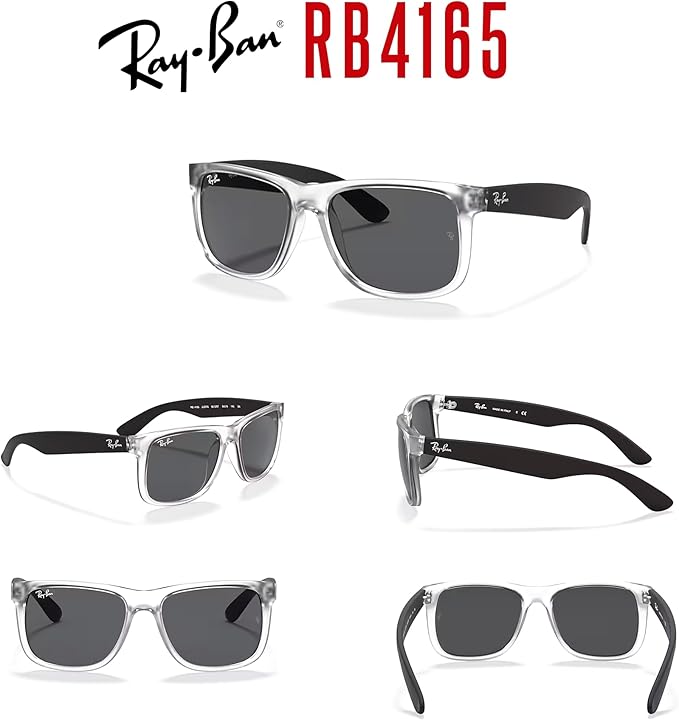 Ray-Ban RB4165 JUSTIN Sunglasses For Men For Women+BUNDLE with ACCESSORY EYEWEAR KIT