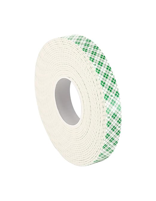 3M 4016 Double Coated Urethane Foam Tape (1/16 thick), 0.75" Wide, 5 yd. Length, White (1 roll)