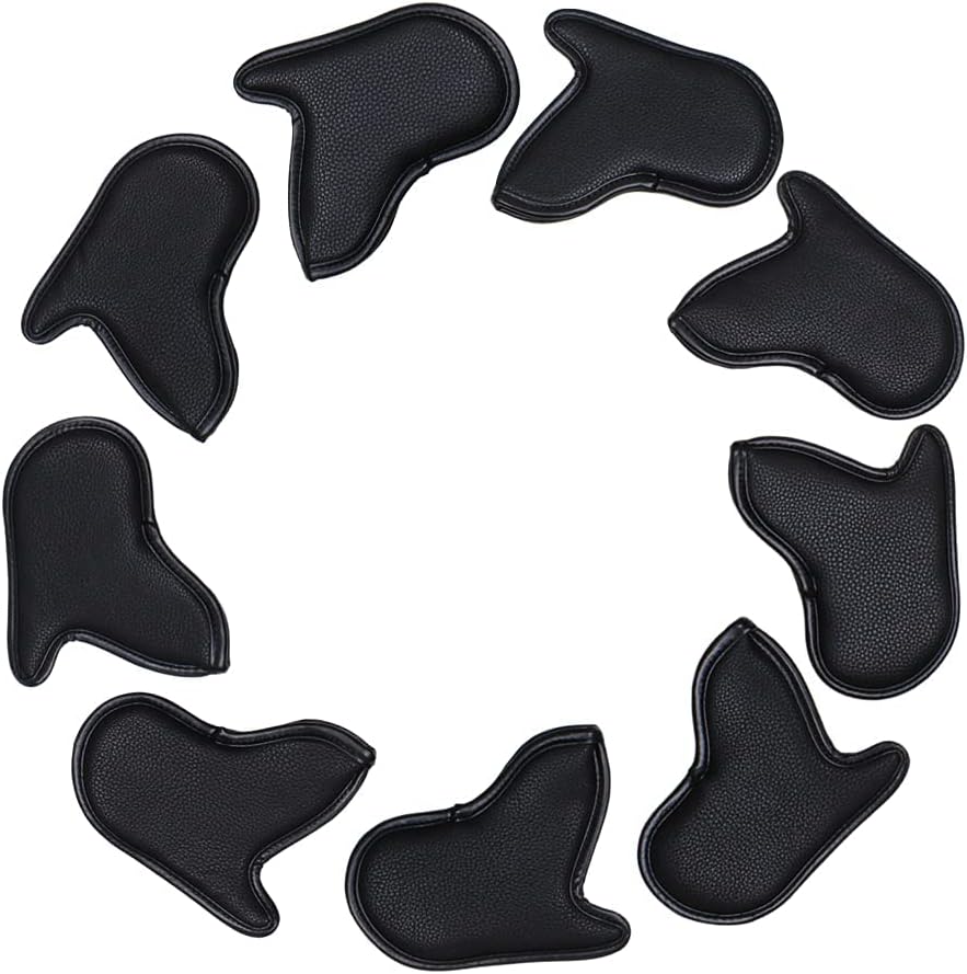 Scott Edward Skull Golf Woods Headcovers Covers for Driver Fairway 1 3 5 H Clubs Set Heads PU Leather Unisex Black Brown