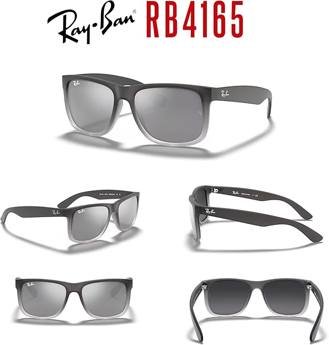 Ray-Ban RB4165 JUSTIN Sunglasses For Men For Women+BUNDLE with ACCESSORY EYEWEAR KIT