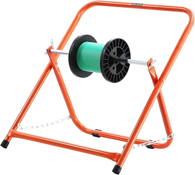 VEVOR Cable Caddy, Heavy Duty Steel Frame, Spool Holder for Electrical Wires, Portable Wire Dispenser for Up to 20 in Diameter Spools, 100 lbs Capacity for Cable Reels, Electrical Industrial Retail