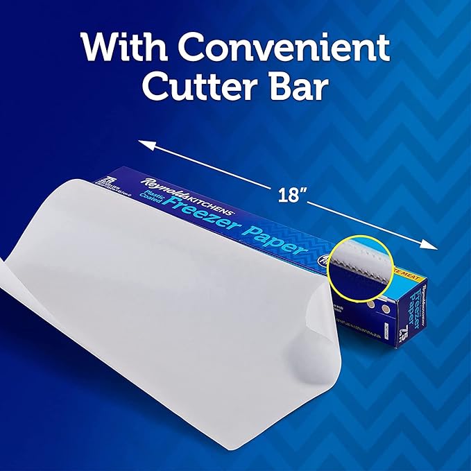 Reynolds Kitchens Plastic Coated Freezer Paper - 75 Square Feet (Pack of 3)