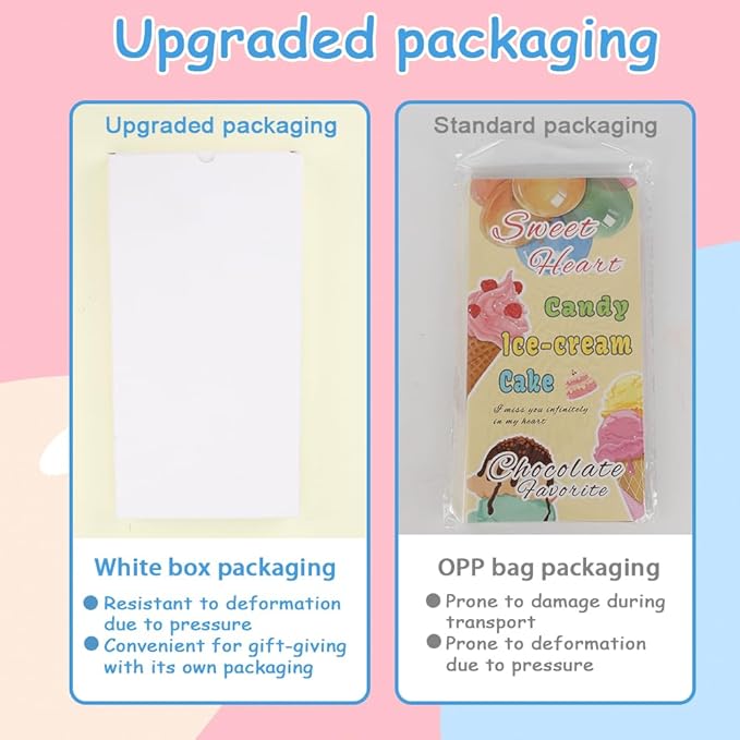 QPIXVB Ice Cream Sticky Notes Set,Cute Sticky Notes,Teacher Supplies for Classroom,Back to School Supplies,Ice Cream Gifts,Back to School Stuff,Summer Divider Tabs Bundle for Teacher Students